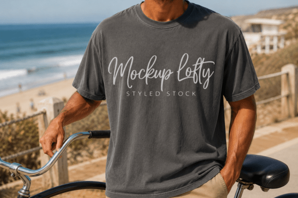 Download Comfort Colors 1717 Pepper Male Mockup - Premium Resources