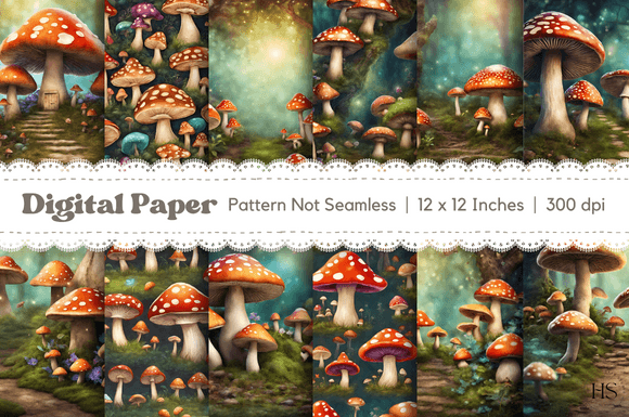 Download 12 Magical Fantasy Mushroom Background - Mushroom background Collection