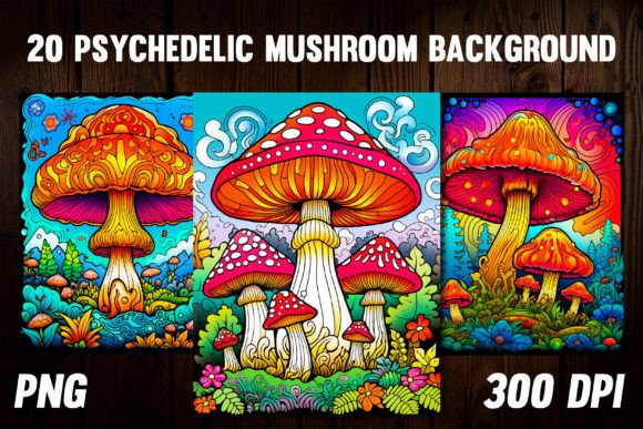 Download Psycheedlic Mushroom Background 1 - Mushroom background Collection