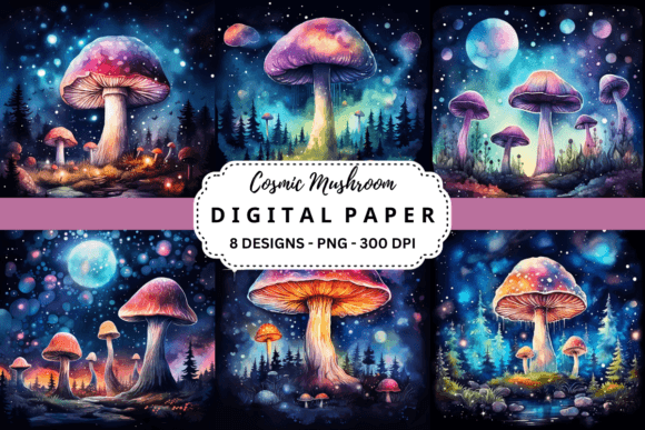 Download Cosmic Mushroom Background - Mushroom background Collection